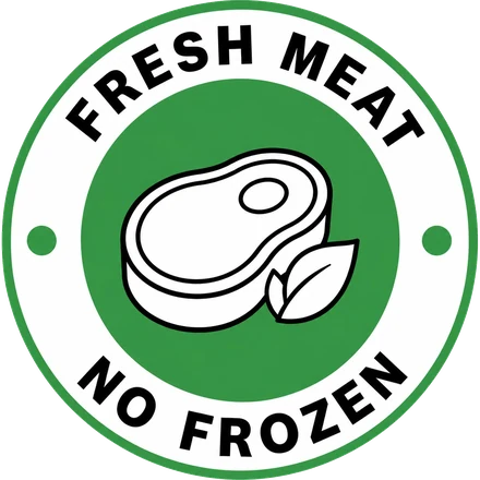 Fresh meat, no frozen